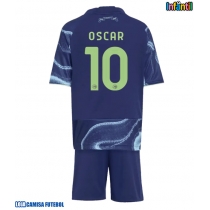 Camisa de Futebol Ajax Oscar Gloukh #10 Equipamento Secundário Infantil 2025-26 Manga Curta (+ Calças curtas)